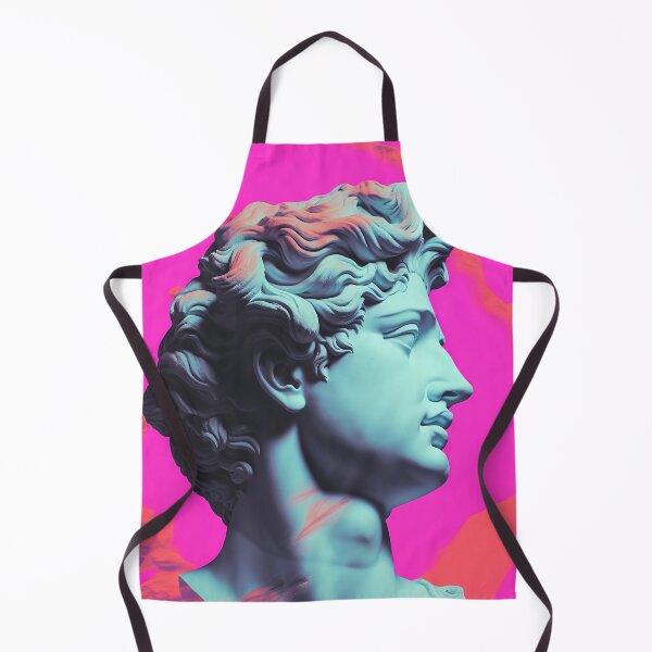 Item preview, Retro Resonance: Antique Bust in Synthwave Glow designed and sold by Mullet Monkey.