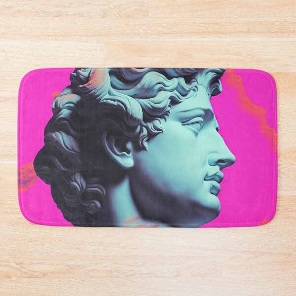 Item preview, Retro Resonance: Antique Bust in Synthwave Glow designed and sold by Mullet Monkey.