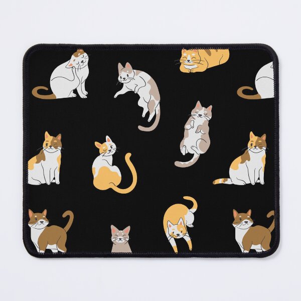 Item preview, Piebald cats pattern designed and sold by MauraMeadow.