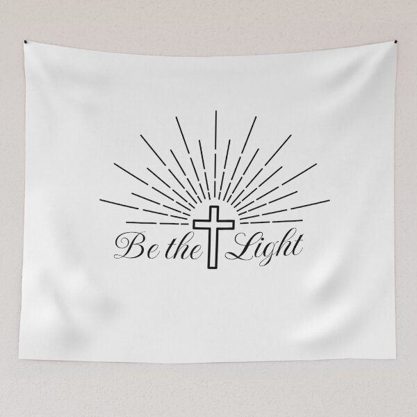 Item preview, Be the Light with Cross,Christian Trendy Quotes Design, Christian Based Design, Faith Design designed and sold by mattlee20.