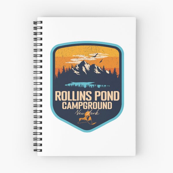 Item preview, Rollins Pond Campground New York - NY Sunset Grunge Texture Badge Forest and Wilderness  designed and sold by mountainfad.