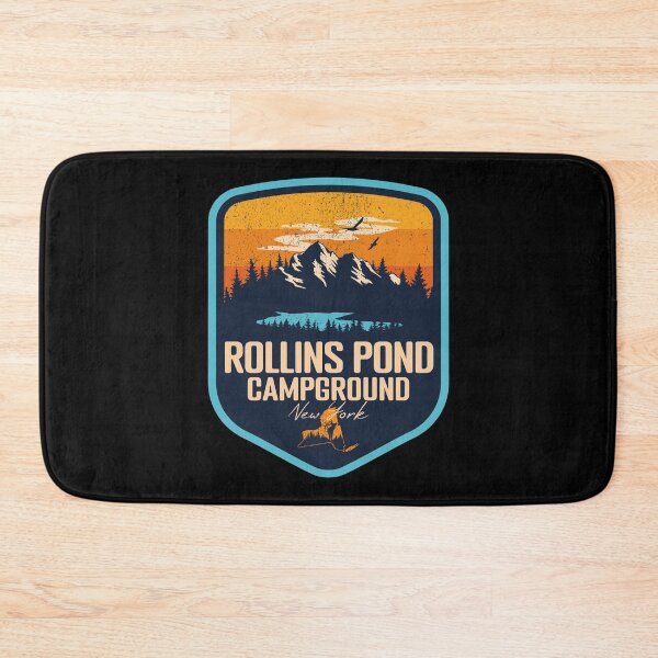 Item preview, Rollins Pond Campground New York - NY Sunset Grunge Texture Badge Forest and Wilderness  designed and sold by mountainfad.