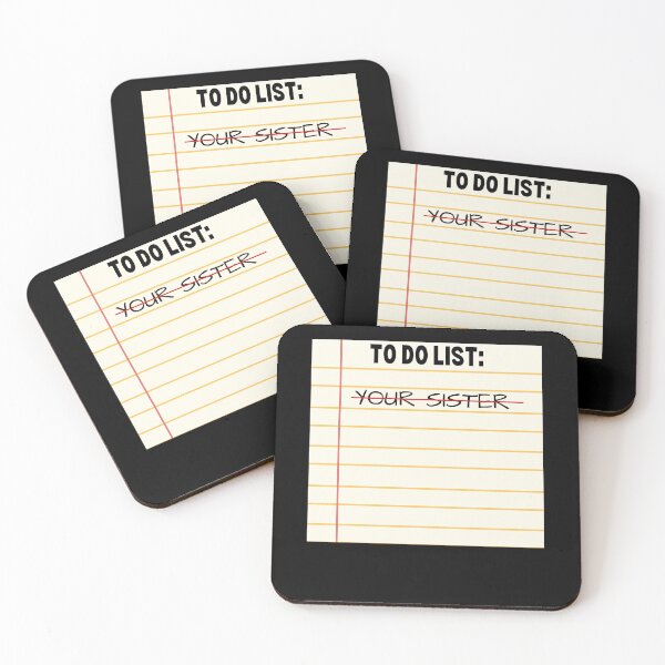 Item preview, To Do List Your Sister - Funny Sarcastic - Funny Trash Talk Gag designed and sold by elvisg03.