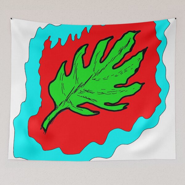 Item preview, Green Leaf. Engulfed in Fire and Water. 2d Illustration designed and sold by abinashm12.