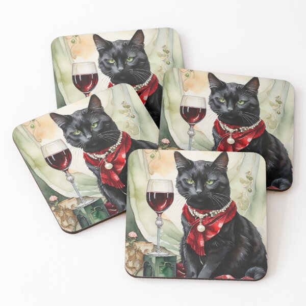 Item preview,  Drinking Wine And Feline Fine designed and sold by maggNf.