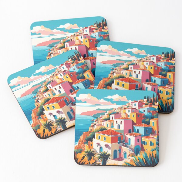 Item preview, Mediterranean coastal village designed and sold by Colin Bentham.