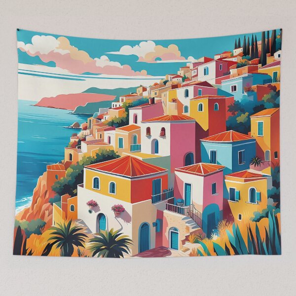 Item preview, Mediterranean coastal village designed and sold by Colin Bentham.