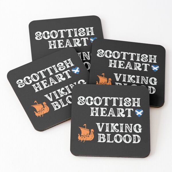 Item preview,  Scottish Heart Viking Blood. White Text.Gift ideas for historical enthusiasts. designed and sold by LindaLG.