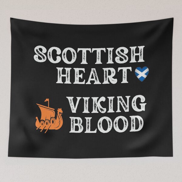 Item preview,  Scottish Heart Viking Blood. White Text.Gift ideas for historical enthusiasts. designed and sold by LindaLG.
