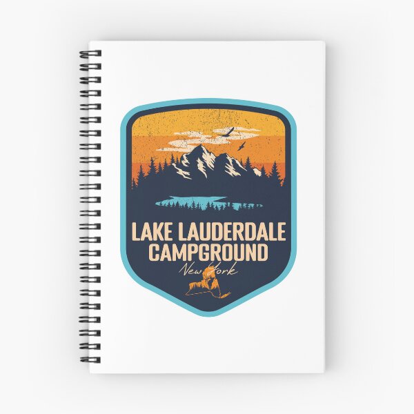 Item preview, Lake Lauderdale Campground New York - NY Sunset Grunge Texture Badge Forest and Wilderness  designed and sold by mountainfad.