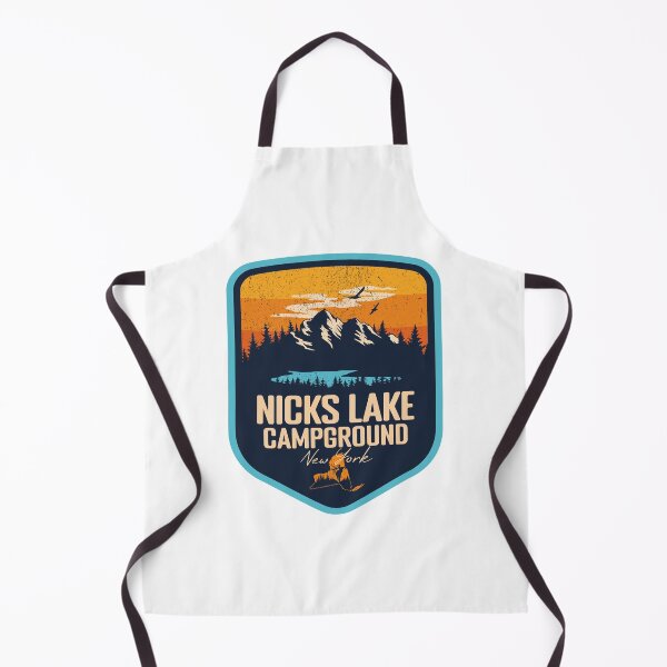 Item preview, Nicks Lake Campground New York - NY Sunset Grunge Texture Badge Forest and Wilderness  designed and sold by mountainfad.