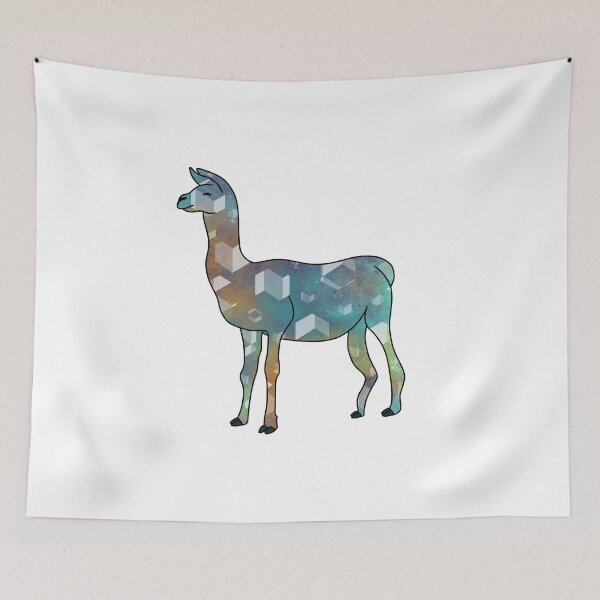 Item preview, Geometric Galaxy Llama designed and sold by Leah Haas.