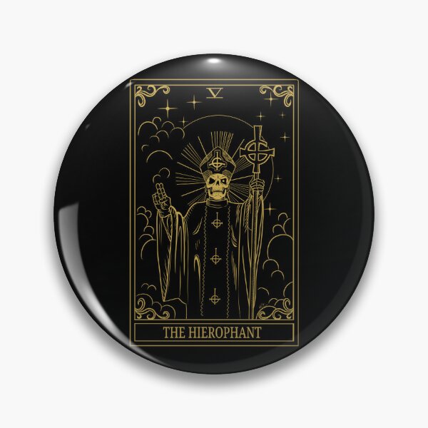Item preview, The Hierophant Ghost Tarot Card designed and sold by Zombielici0us.