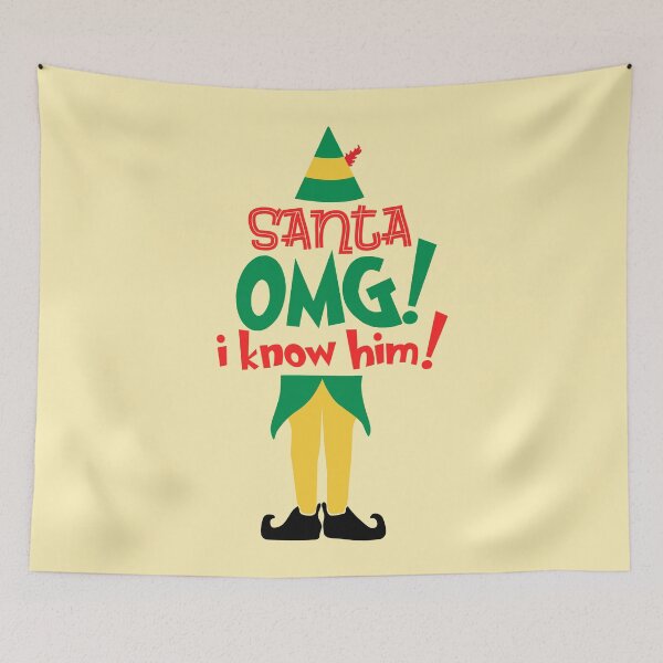 Item preview, "Santa! OMG! I Know Him!" designed and sold by rubyrabbitmedia.