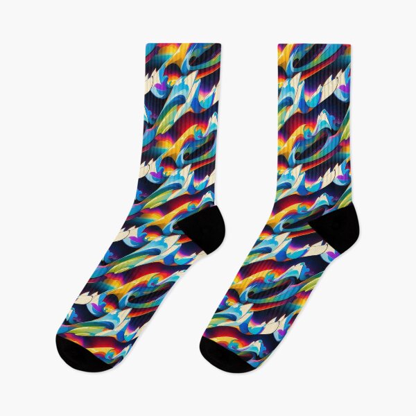 Item preview, Vaporwave electromagnetic spectrum pattern ultraviolet surreal ethereal colorful designed and sold by retrovaporwave.