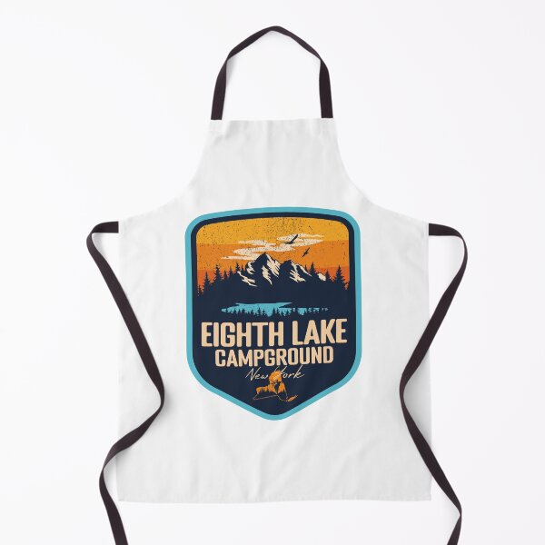 Item preview, Eighth Lake Campground New York - NY Sunset Grunge Texture Badge Forest and Wilderness  designed and sold by mountainfad.