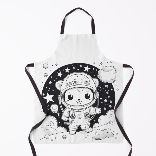 Item preview, AstroCartoon Explorer: Cosmic Charm in Monochrome designed and sold by ANcestrume.