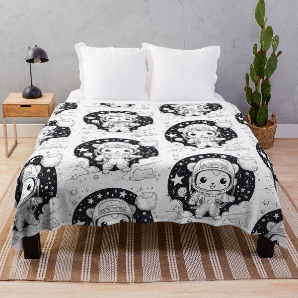 Item preview, AstroCartoon Explorer: Cosmic Charm in Monochrome designed and sold by ANcestrume.