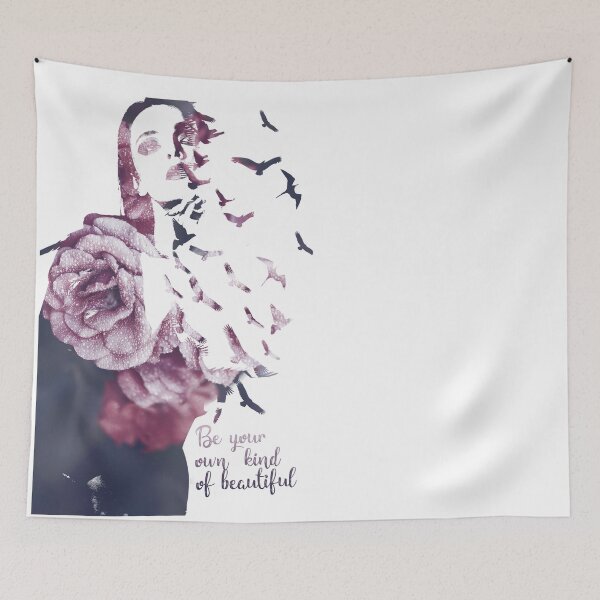 Item preview, Be your own kind of beautiful- Motivation double exposure design  designed and sold by New  World.