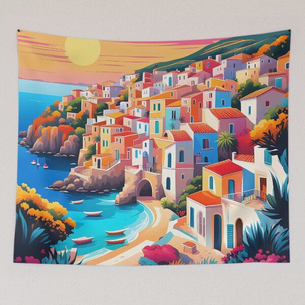 Item preview, Mediterranean coastal village designed and sold by Colin Bentham.