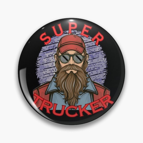Item preview, super trucker perfect gift for professional drivers truckers designed and sold by MosquitoShirts.