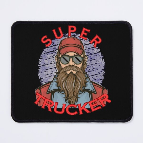 Item preview, super trucker perfect gift for professional drivers truckers designed and sold by MosquitoShirts.