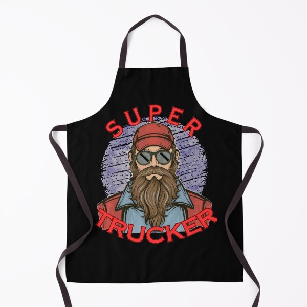 Item preview, super trucker perfect gift for professional drivers truckers designed and sold by MosquitoShirts.