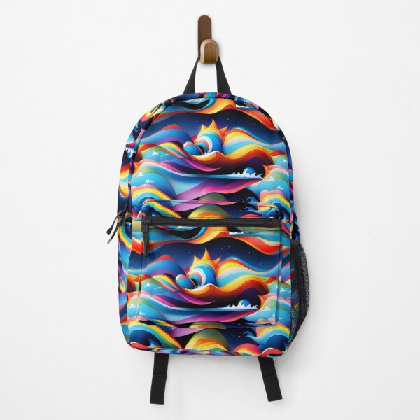 Item preview, Vaporwave electromagnetic spectrum pattern ultraviolet surreal ethereal colorful fantasy designed and sold by retrovaporwave.