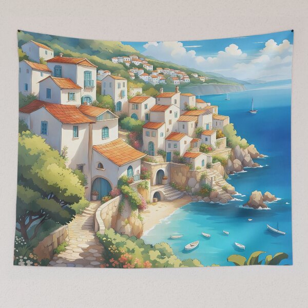 Item preview, Mediterranean coastal village designed and sold by Colin Bentham.