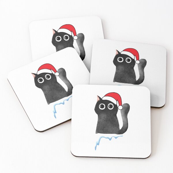 Item preview, Lonely cat in christmas party,christmas tree,celebration,christmas hat designed and sold by attakorn.