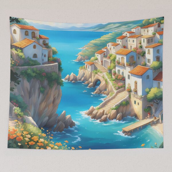 Item preview, Mediterranean coastal village designed and sold by Colin Bentham.