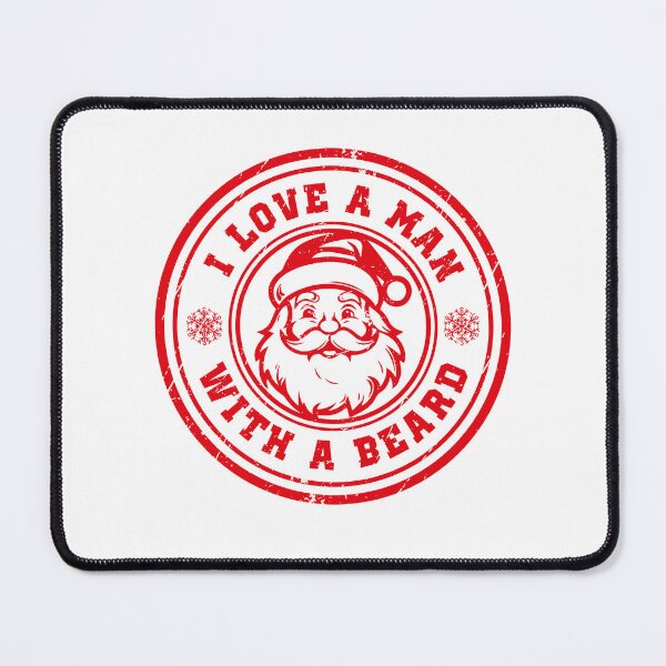 Item preview, I Love A Man With A Beard Santa Claus Christmas Lovers designed and sold by Tattoohouse.