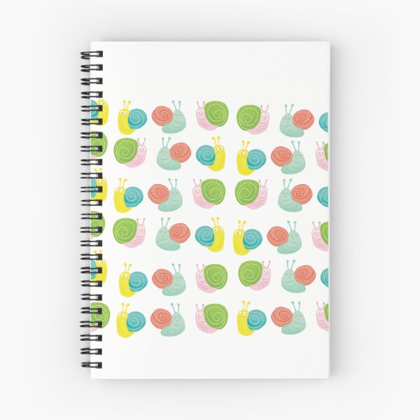 Item preview, rows of snail friends designed and sold by TinyHorseBooks.