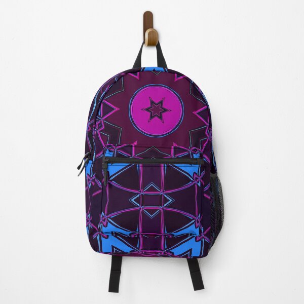 Artikelvorschau, Cartoon-Mandala Lila Rosa und Blau entworfen und verkauft von WormholeOrbital.