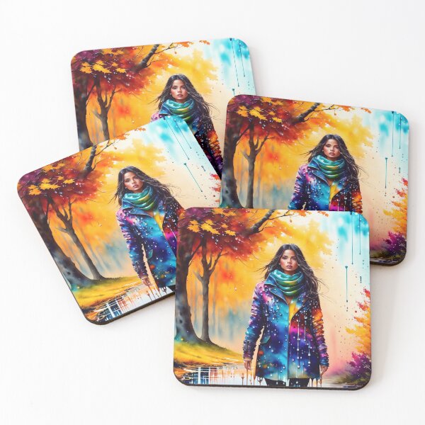 Item preview, Beautiful girl in autumn designed and sold by M-Y-A-R-T-.