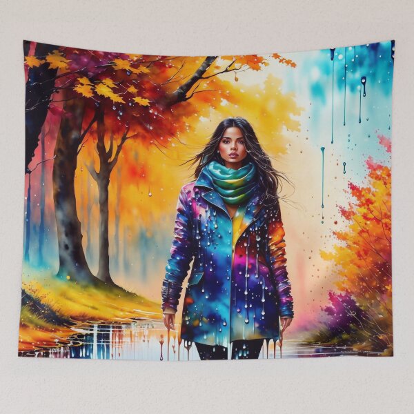 Item preview, Beautiful girl in autumn designed and sold by M-Y-A-R-T-.