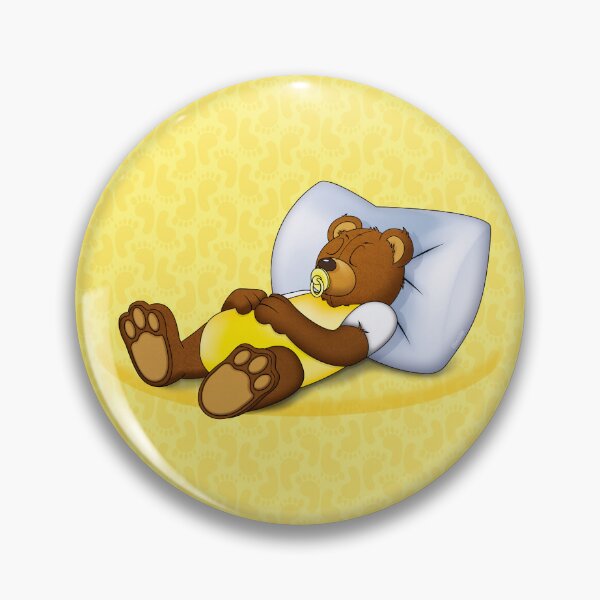 Item preview, Sleeping Ted - Yellow designed and sold by ifourdezign.