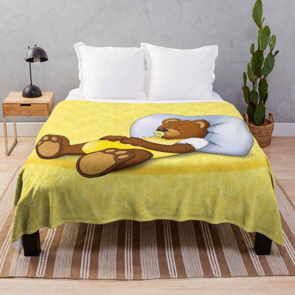 Item preview, Sleeping Ted - Yellow designed and sold by ifourdezign.