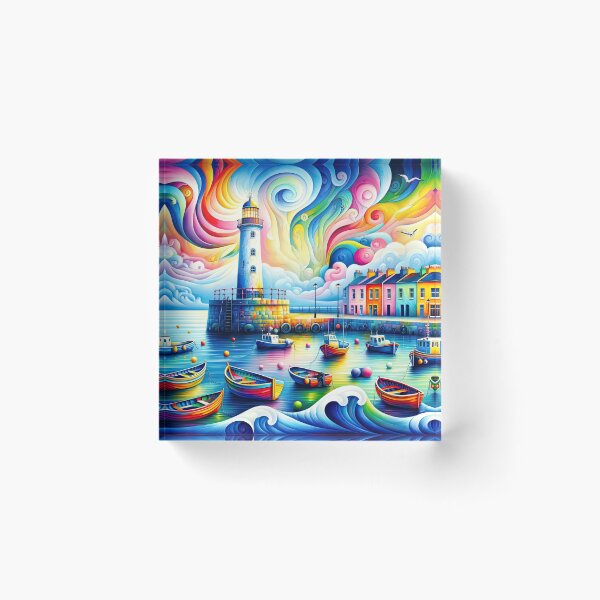 Item preview, Donaghadee Harbour / Art Illustration designed and sold by TomSmithPhotos.