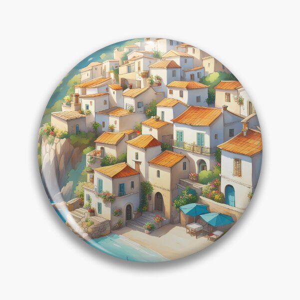 Item preview, Mediterranean coastal village designed and sold by Colin Bentham.
