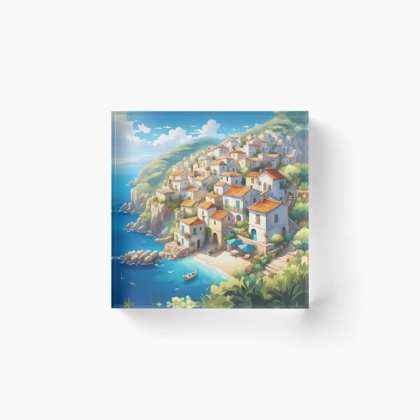 Item preview, Mediterranean coastal village designed and sold by Colin Bentham.