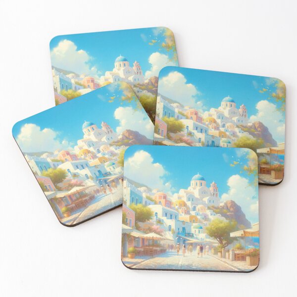 Item preview, Azure Haven of Santorini designed and sold by Era-of-Traveler.