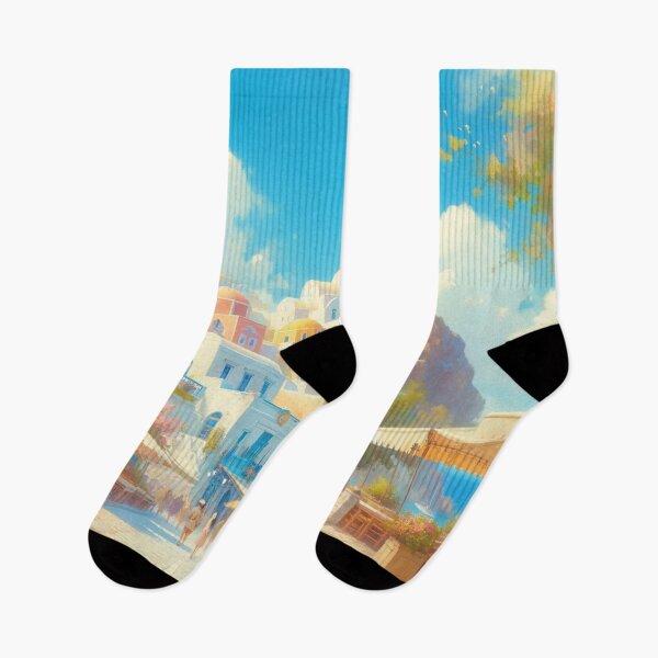 Item preview, Azure Haven of Santorini designed and sold by Era-of-Traveler.