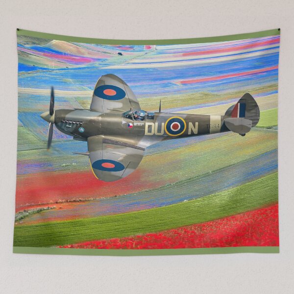 Item preview, Spitfire Red White and Blue designed and sold by Alisonchambers2.