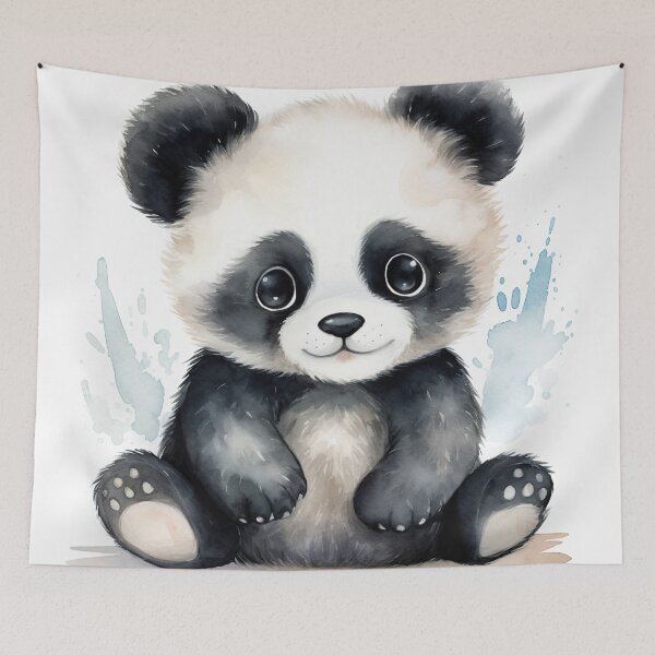 Item preview, Panda's Playful Elegance: Monochrome Charm designed and sold by LittleLuvies.