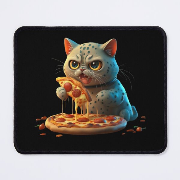 Item preview, Cat eating a pizza designed and sold by Obinne.