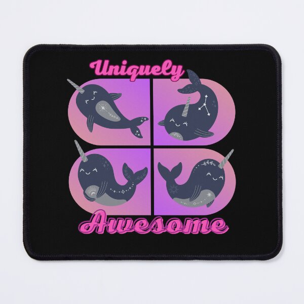 Item preview, Uniquely Awesome Narwhals Cartoon Style designed and sold by kuremureDesign.