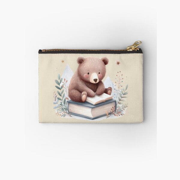 Item preview, BR06 Bear, reading, book designed and sold by onenatureplace.