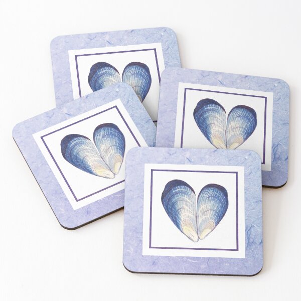 Item preview, Mussel shell heart designed and sold by LisaLeQuelenec.