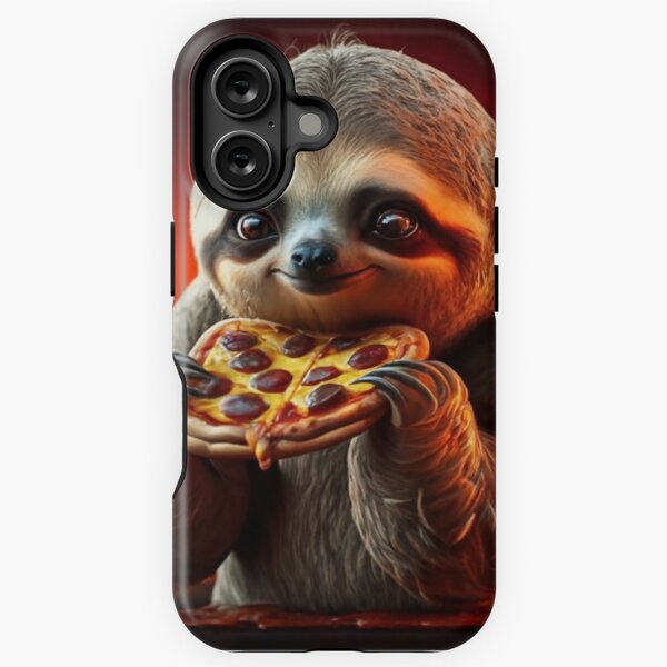Item preview, Sloth eating a pizza designed and sold by Obinne.